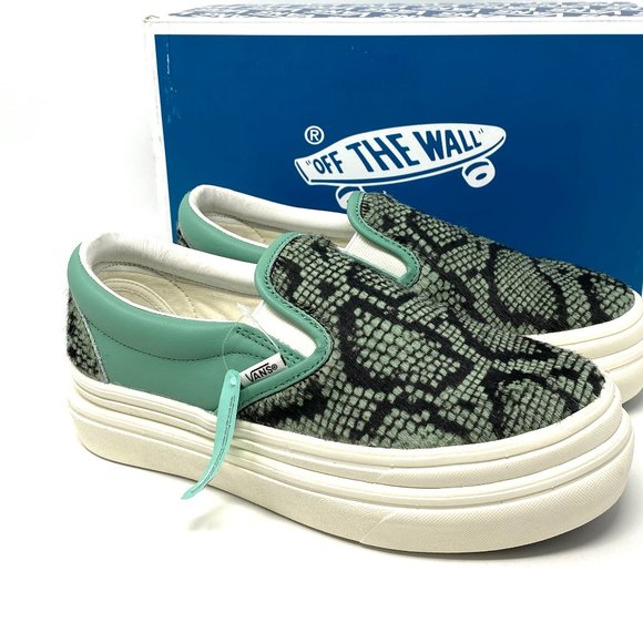 Vans Shoes - VANS PLATFORM Super Comfy Cush Crème Mint Leather Shoes Low Women's VN0A4U3I26G